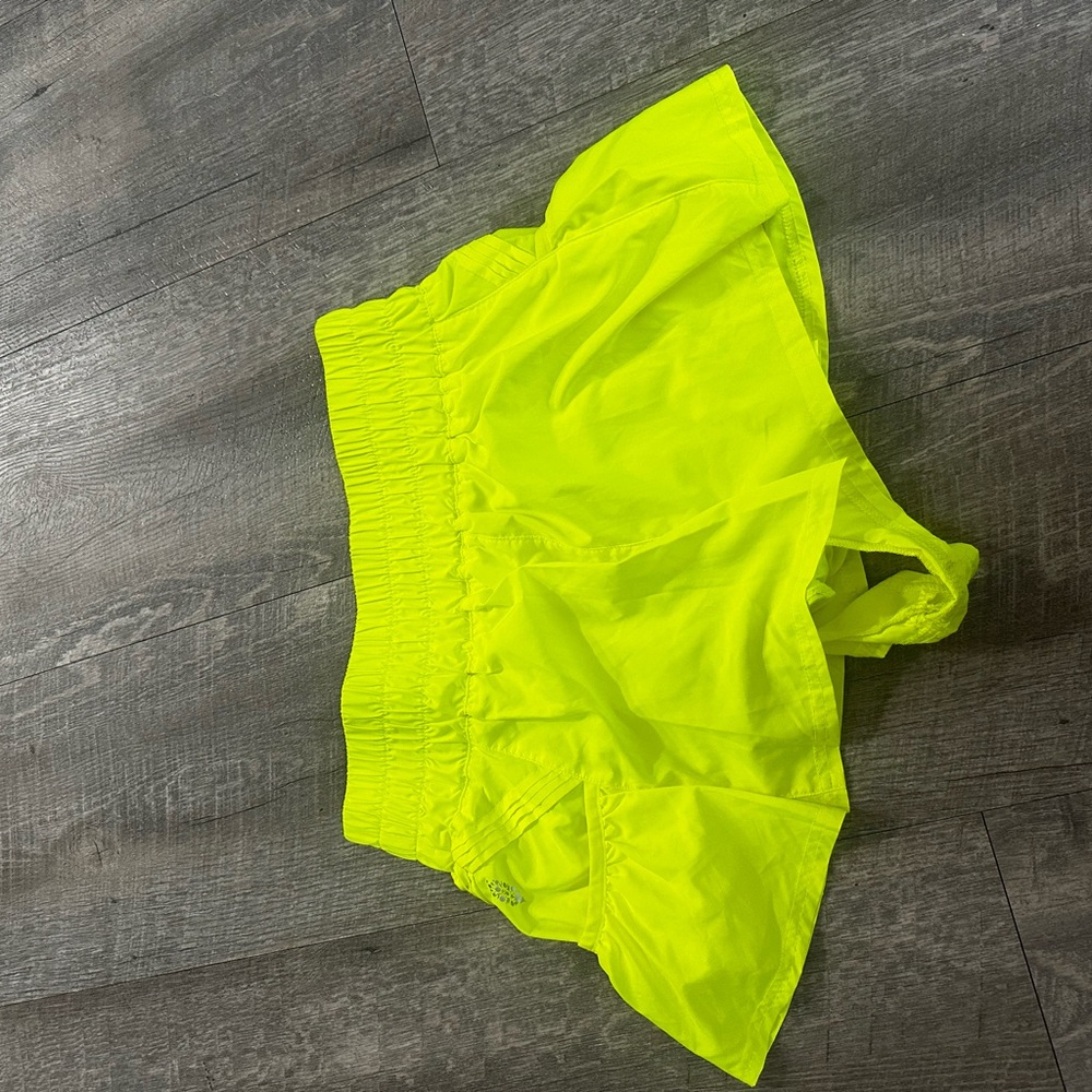 FP Movement Neon Yellow get your flirt on shorts